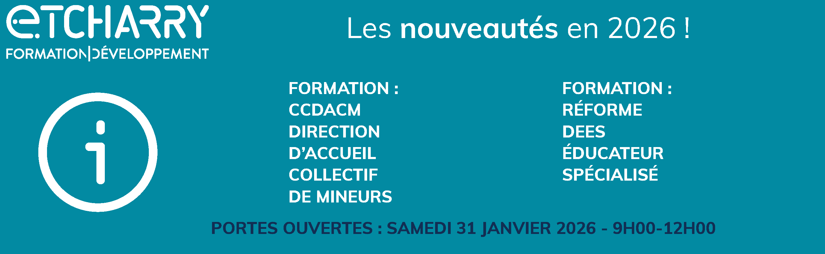 BANDEAU LES NOUVEAUTES EN 2026